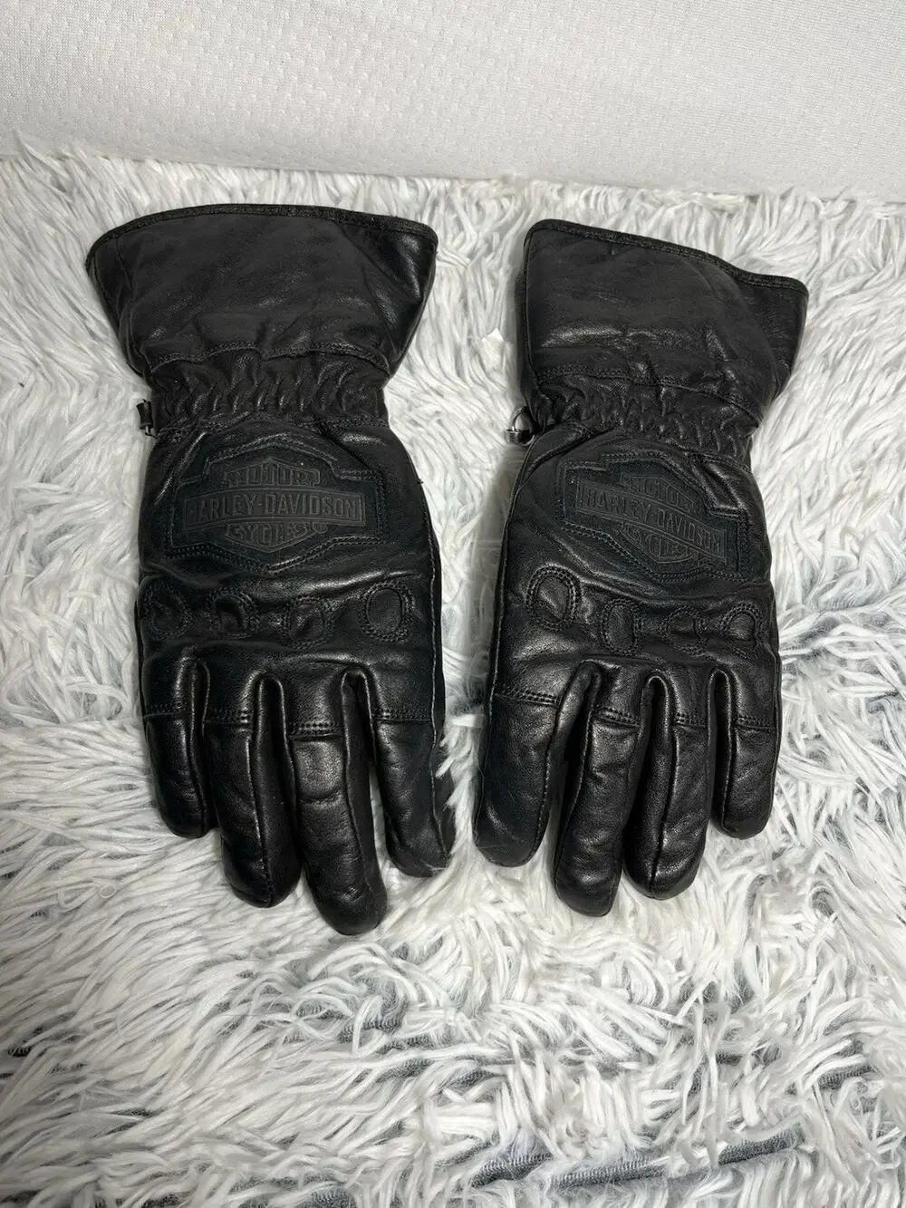 HARLEY DAVIDSON WOMEN'S XSMALL THERMOLITE Windshielder Gauntlet Leather Gloves